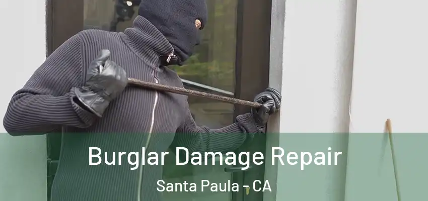  Burglar Damage Repair Santa Paula - CA